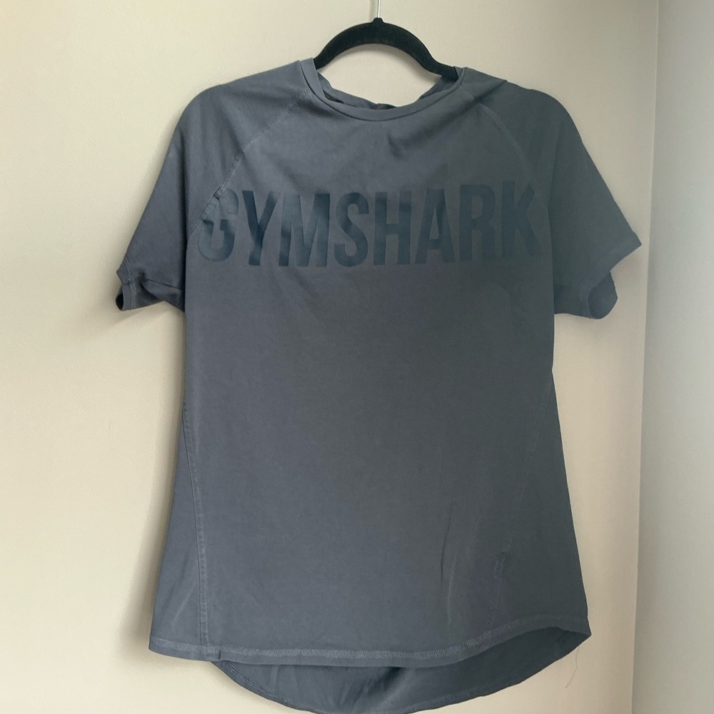Gymshark Gray Short Sleeve Logo T-Shirt Athletic Workout Tee Women’s M